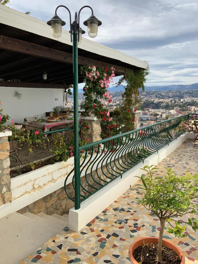 Beautiful Villa With Panoramic View Over Nice Exterior photo